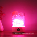 Розовый хрустальный камень натуральный рок USB Night Light